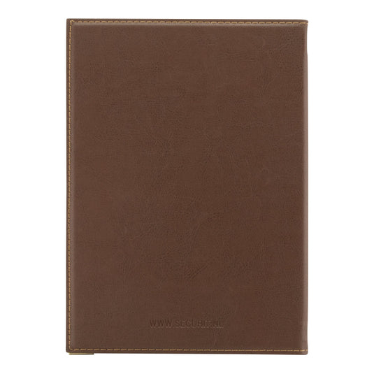 Securit Menu Set - Classic A5 Brown - 10 Menu Holders + 20 Extra Pouches