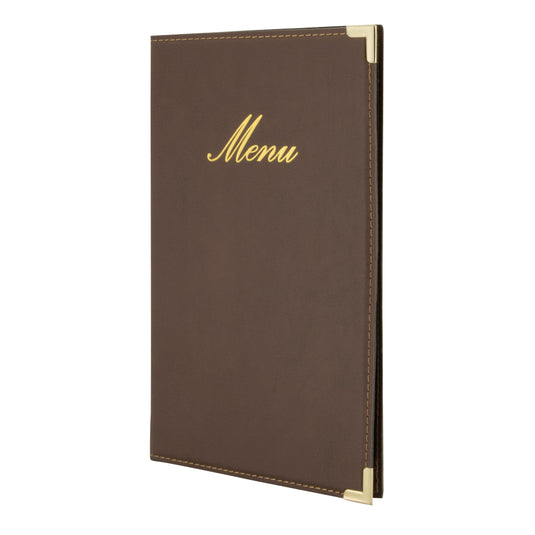 Securit Menu Holders - Classic - Brown 25x18x0,5cm - Pack of 10