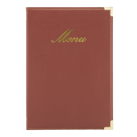 Securit Menu Set - Classic A5 Wine Red - 10 Menu Holders + 20 Extra Pouches