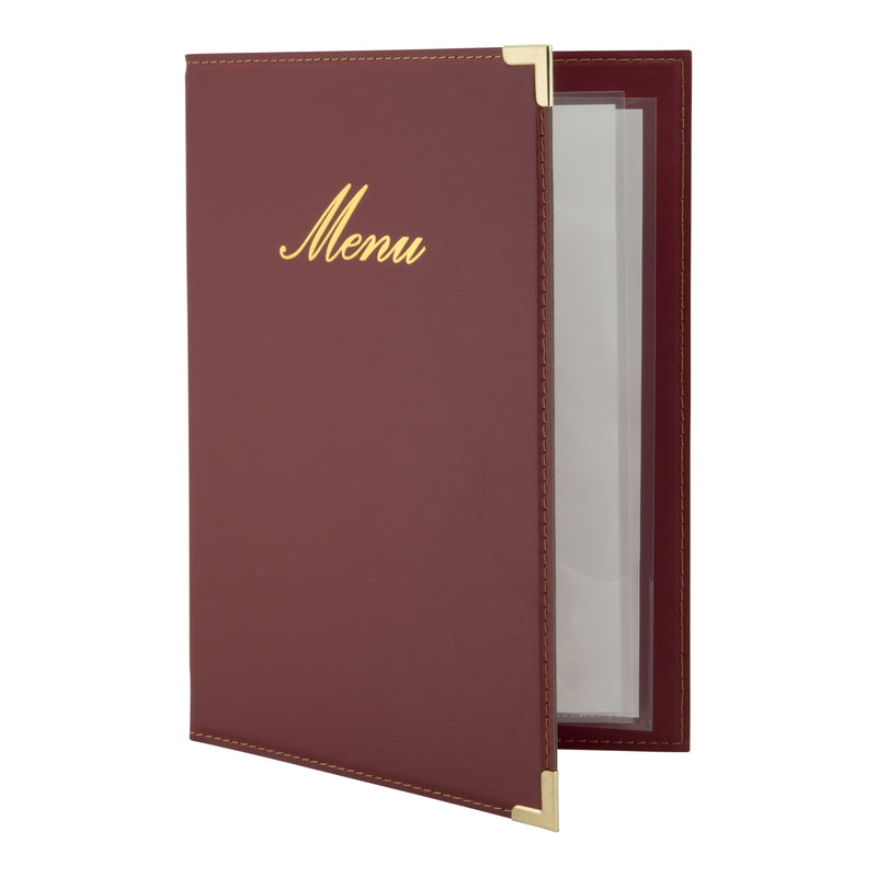 Load image into Gallery viewer, Securit Menu Holders - Classic - Wine Red 25x18x0,5cm - Pack of 10
