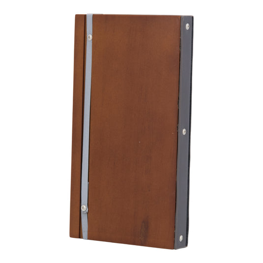 Securit Menu Holders - Leather - Grey 18,4x10,4x2cm - Pack of 10