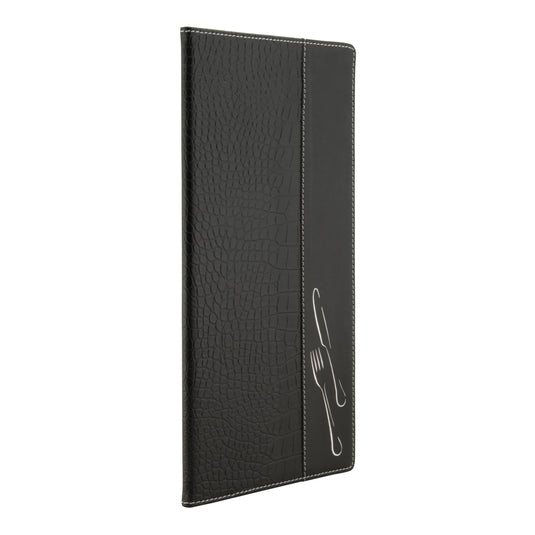 Securit Menu Holders - Design - Black 35x19x1,5cm - Pack of 10