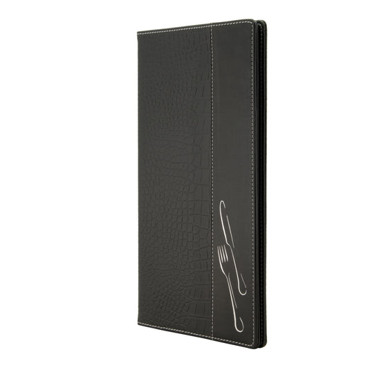 Securit Menu Holders - Design - Black 35x19x1,5cm - Pack of 10