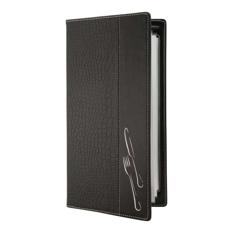 Load image into Gallery viewer, Securit Menu Holders - Design - Black 35x19x1,5cm - Pack of 10

