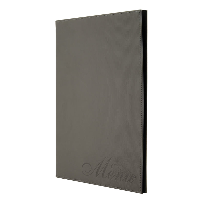 Load image into Gallery viewer, Securit Menu Suite - Design A4 Velvet - 10 Menu Holders + 10 Wine Cards + 10 Bill Presenter Boxes
