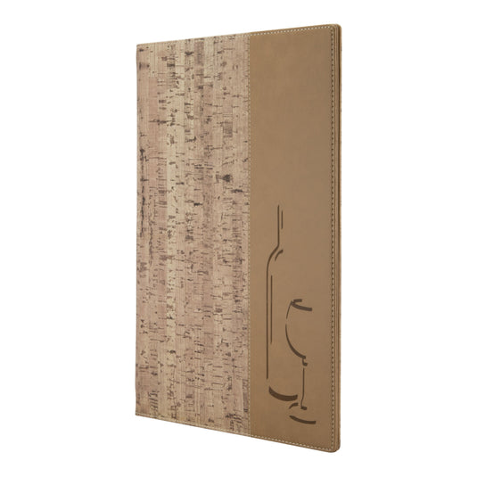 Securit Menu Set - Design Wine Card A4 Cork - 10 Menu Holders + 20 Extra Pouches