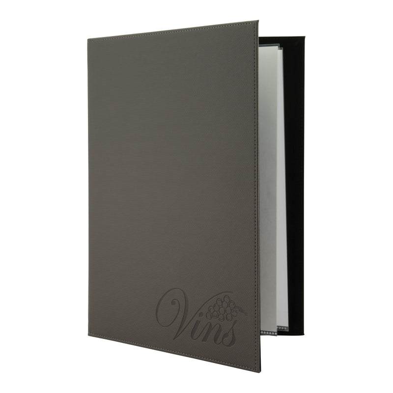 Load image into Gallery viewer, Securit Menu Set - Design Wine Card A4 Velvet - 10 Menu Holders + 20 Extra Pouches
