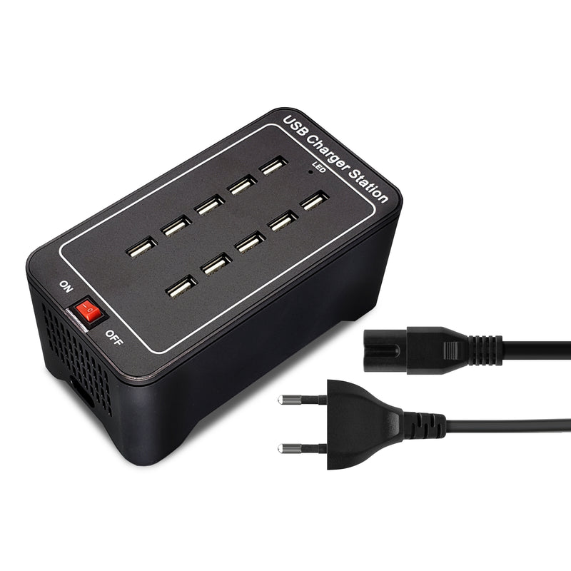 Load image into Gallery viewer, Securit Lighting - Multicharger with 10 USB Ports - Black
