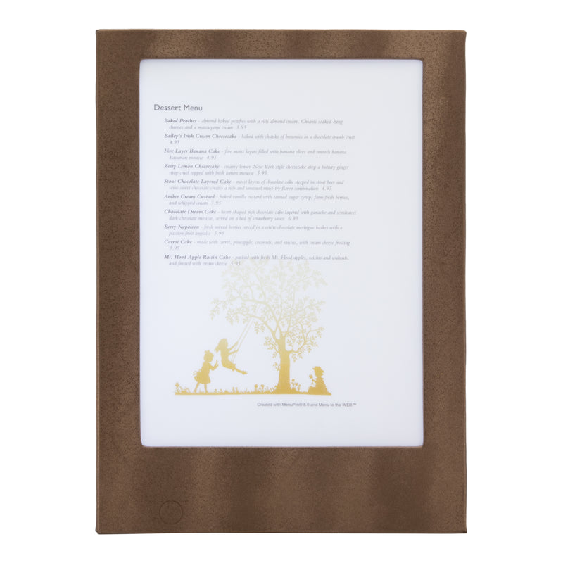 Load image into Gallery viewer, Securit Menu Holders - Led - Copper 35,5x25,8x0,8cm - Pack of 3
