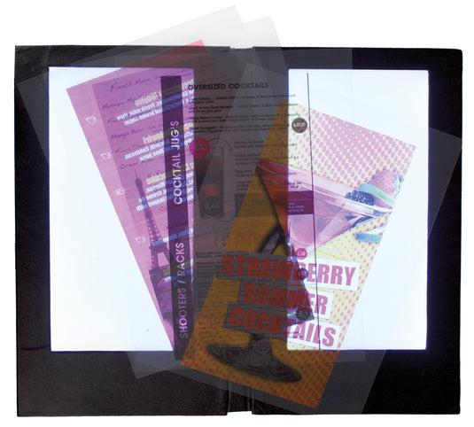 Securit Menu Holders - Inserts - Transparent 30x21,2x0,3cm - Pack of 6