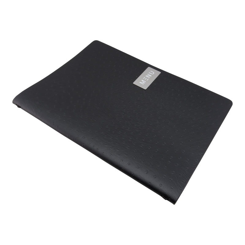 Load image into Gallery viewer, Securit Menu Holders - Leather - Black 33,2x24,6x0,5cm - Pack of 10
