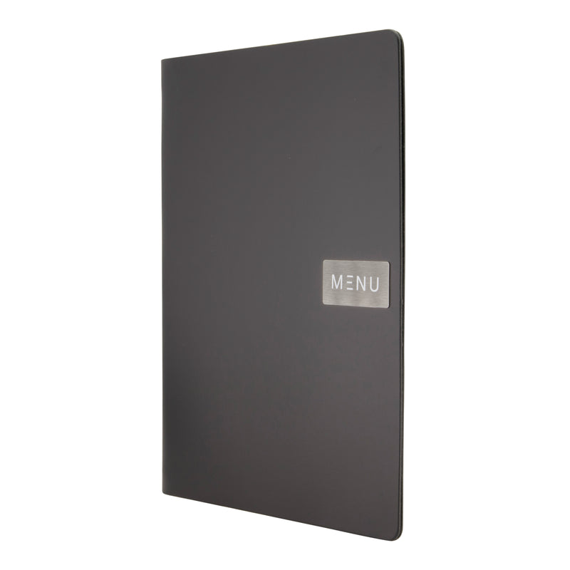 Load image into Gallery viewer, Securit Menu Holders - Leather - Black 33,2x24,6x0,5cm - Pack of 10
