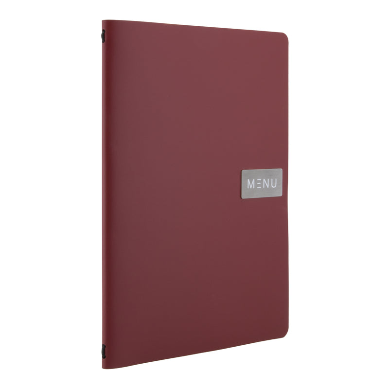 Load image into Gallery viewer, Securit Menu Holders - Leather - Red 33,2x24,6x0,5cm - Pack of 10
