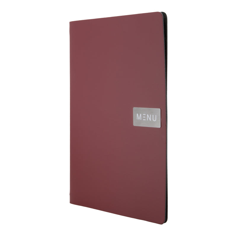 Load image into Gallery viewer, Securit Menu Holders - Leather - Red 33,2x24,6x0,5cm - Pack of 10
