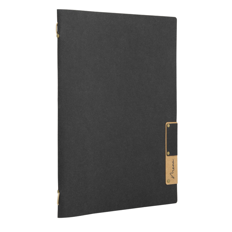 Load image into Gallery viewer, Securit Menu Set - Nature A4 Black - 10 Menu Holders + 20 Extra Pouches
