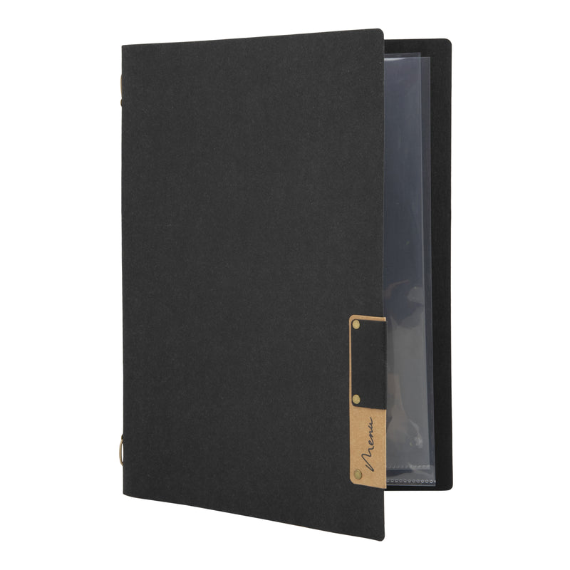 Load image into Gallery viewer, Securit Menu Holders - Nature - Black 33x24,2x0,8cm - Pack of 10

