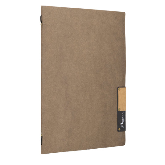 Securit Menu Set - Nature A4 Brown - 10 Menu Holders + 20 Extra Pouches
