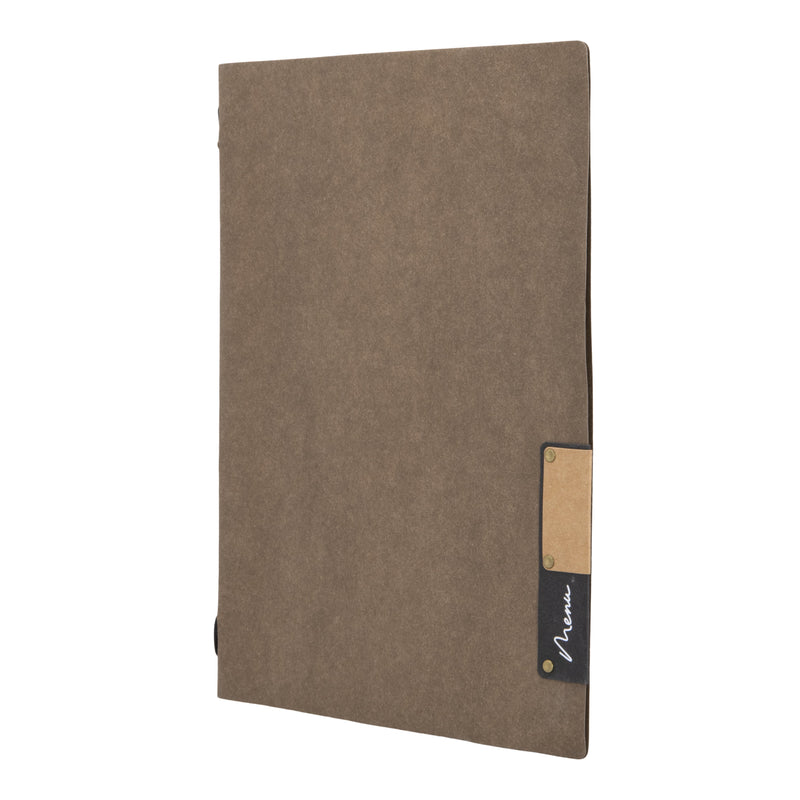 Load image into Gallery viewer, Securit Menu Set - Nature A4 Brown - 10 Menu Holders + 20 Extra Pouches
