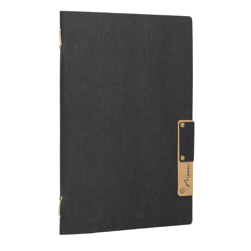 Load image into Gallery viewer, Securit Menu Set - Nature A5 Black - 10 Menu Holders + 20 Extra Pouches
