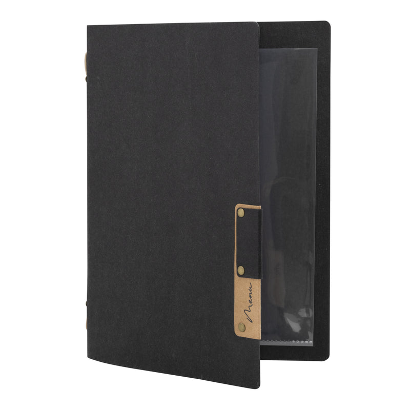 Load image into Gallery viewer, Securit Menu Holders - Nature - Black 24,7x17,9x0,8cm - Pack of 10
