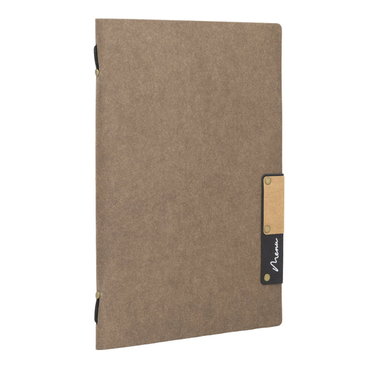 Securit Menu Set - Nature A5 Brown - 10 Menu Holders + 20 Extra Pouches