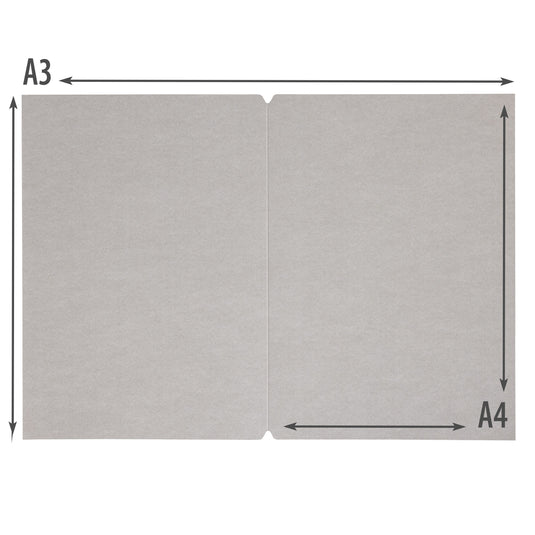 Securit Menu Holders - Premium A4 Paper Menu Card Inserts in Gray 42x29,5x1cm - 4 x Set of 50