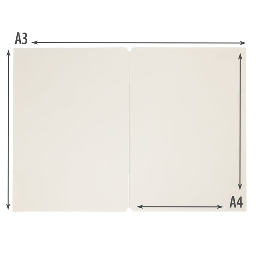 Securit Menu Holders - Premium A4 Paper Menu Card Inserts in Ivory 42x29,5x1cm - 4 x Set of 50