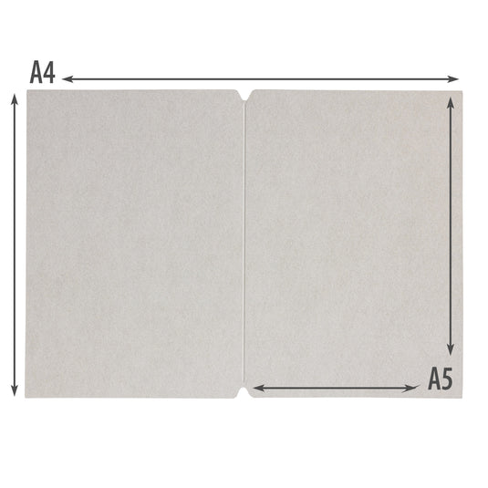 Securit Menu Holders - Premium A5 Paper Menu Card Inserts in Gray 30x21x1cm - 4 x Set of 50