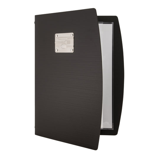 Securit Menu Holders - Rio - Black 34x25x1,2cm - Pack of 10