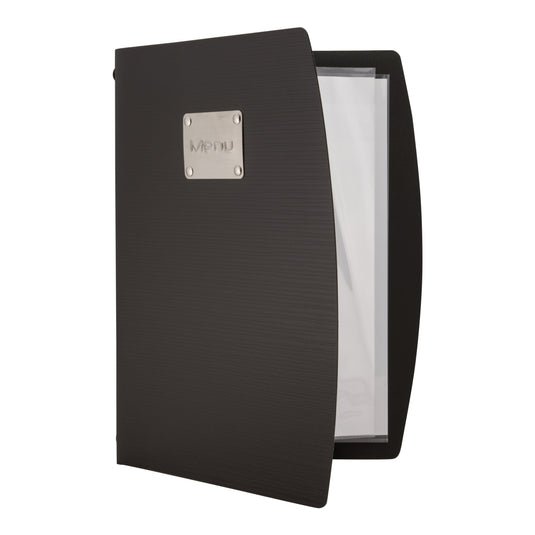 Securit Menu Holders - Rio - Black 34x25x1,2cm - Pack of 10