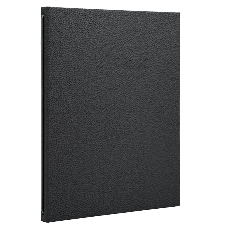 Load image into Gallery viewer, Securit Menu Set - Signature A4 Black - 10 Menu Holders + 20 Extra Pouches
