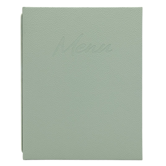 Securit Menu Set - Signature A4 Green - 10 Menu Holders + 20 Extra Pouches