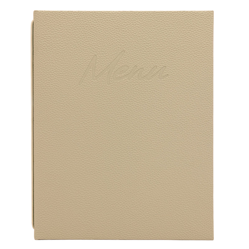 Load image into Gallery viewer, Securit Menu Set - Signature A4 Sand - 10 Menu Holders + 20 Extra Pouches
