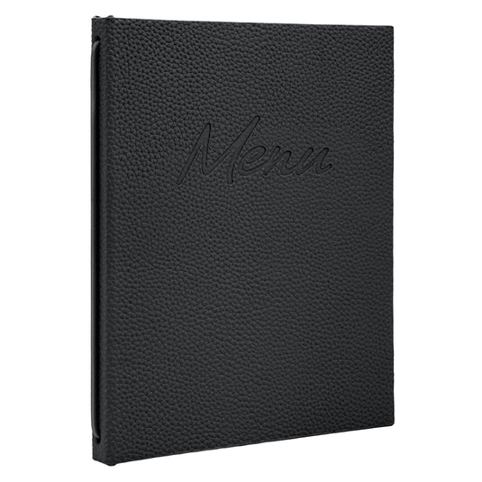 Securit Menu Set - Signature A5 Black - 10 Menu Holders + 20 Extra Pouches