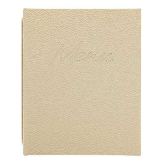 Securit Menu Set - Signature A5 Beige - 10 Menu Holders + 20 Extra Pouches