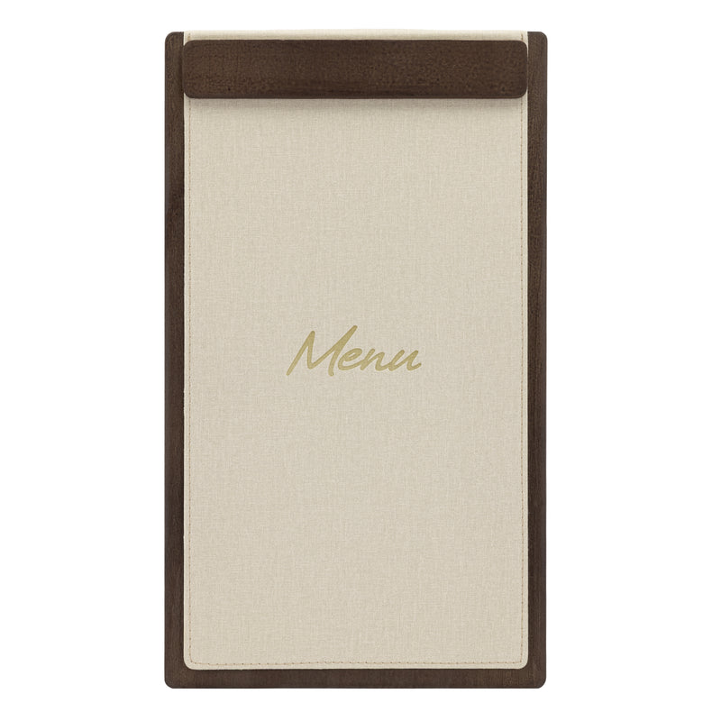 Load image into Gallery viewer, Securit Menu Holders - Signature Clipboard A45 in Walnut 18,5x32x1,5cm - Pack of 10
