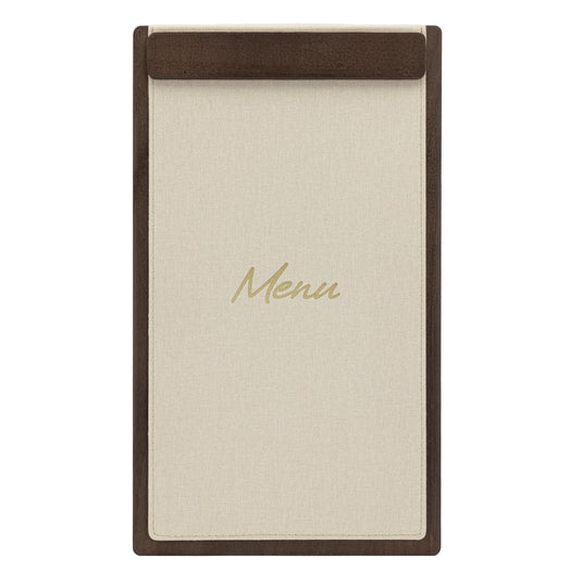 Securit Menu Holders - Signature Clipboard A45 in Walnut 18,5x32x1,5cm - Pack of 10