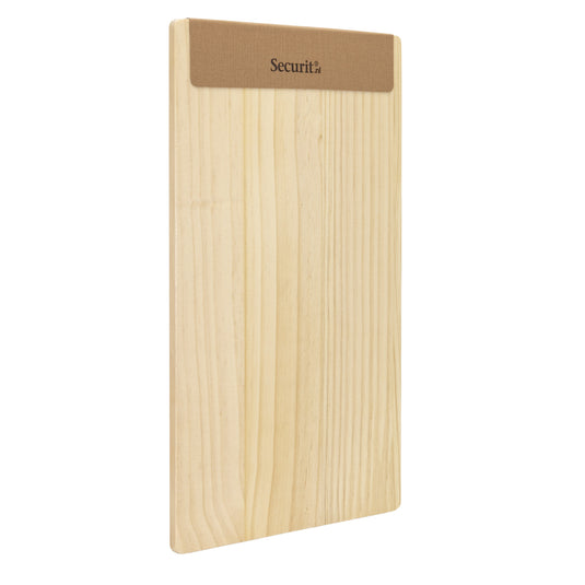 Securit Menu Holders - Signature Clipboard A45 in Beech 18,5x32x1,5cm - Pack of 10