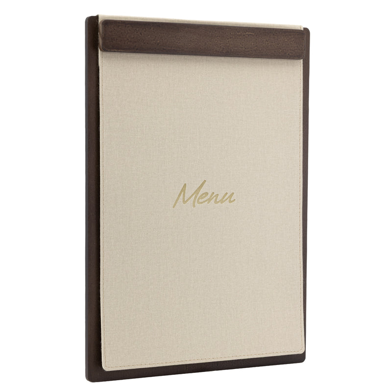 Load image into Gallery viewer, Securit Menu Holders - Signature Clipboard A4 in Walnut 23x32x1,5cm - Pack of 10
