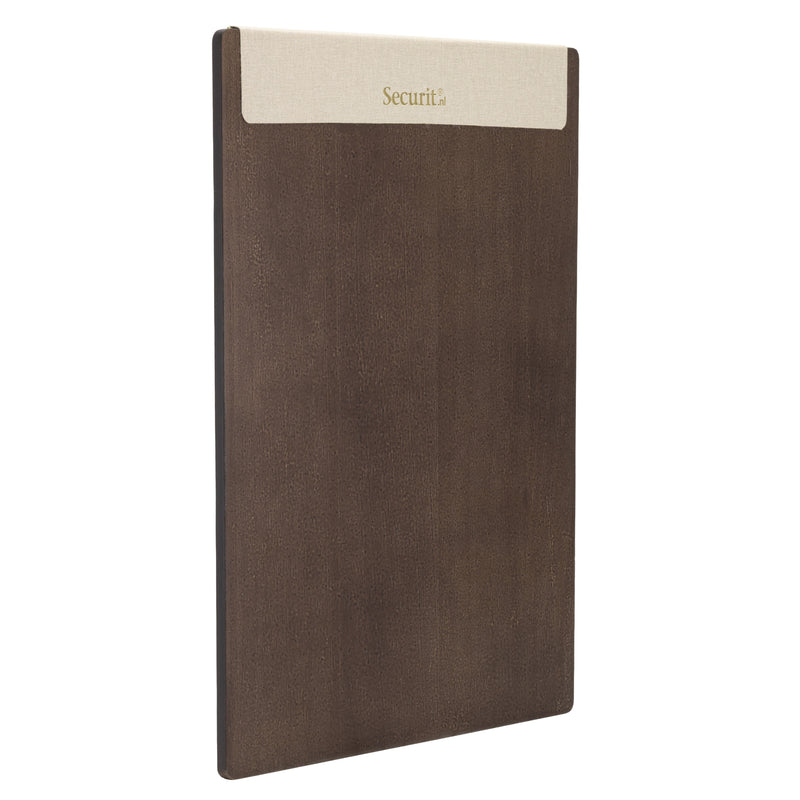 Load image into Gallery viewer, Securit Menu Holders - Signature Clipboard A4 in Walnut 23x32x1,5cm - Pack of 10
