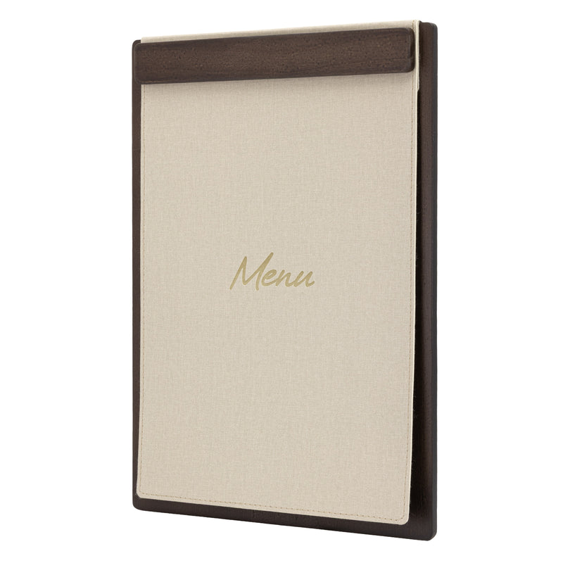 Load image into Gallery viewer, Securit Menu Holders - Signature Clipboard A4 in Walnut 23x32x1,5cm - Pack of 10
