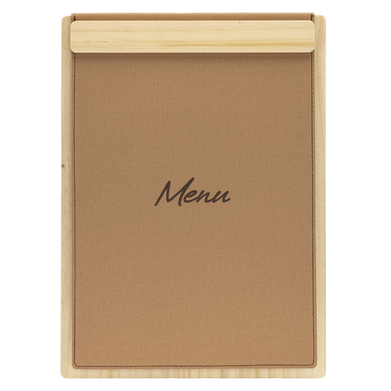 Load image into Gallery viewer, Securit Menu Holders - Signature Clipboard A4 in Beech 23x32x1,5cm - Pack of 10
