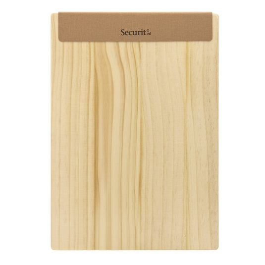 Securit Menu Holders - Signature Clipboard A4 in Beech 23x32x1,5cm - Pack of 10