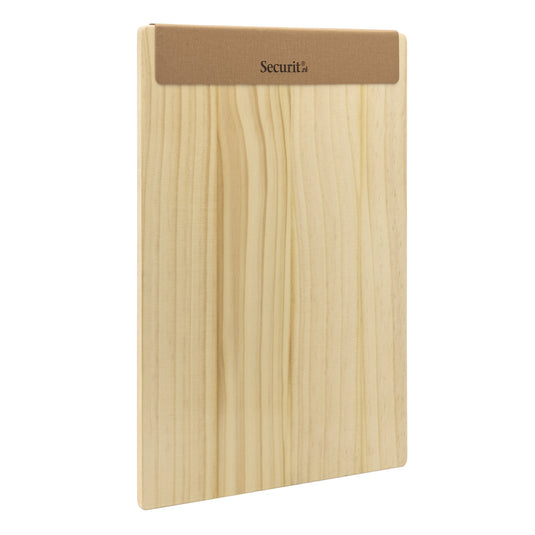 Securit Menu Holders - Signature Clipboard A4 in Beech 23x32x1,5cm - Pack of 10
