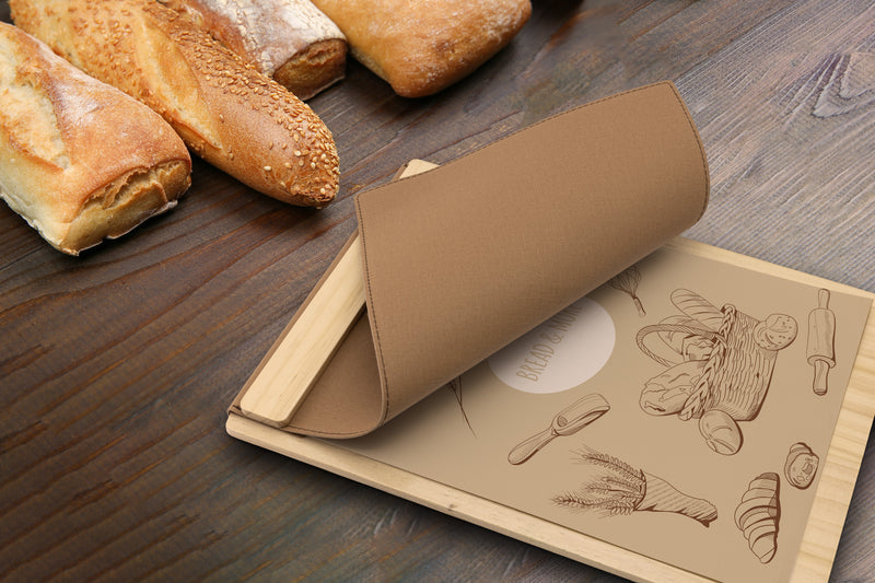 Load image into Gallery viewer, Securit Menu Holders - Signature Clipboard A4 in Beech 23x32x1,5cm - Pack of 10 - in use
