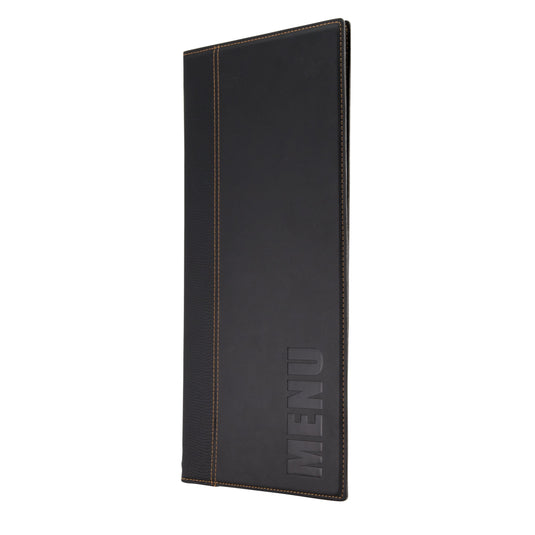 Securit Menu Set - Trendy A45 Black - 10 Menu Holders + 20 Extra Pouches