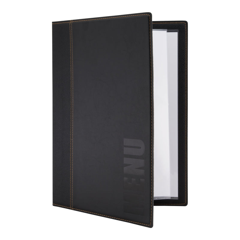 Load image into Gallery viewer, Securit Menu Set - Trendy A4 Black - 10 Menu Holders + 20 Extra Pouches
