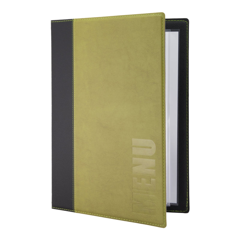 Load image into Gallery viewer, Securit Menu Set - Trendy A4 Green - 10 Menu Holders + 20 Extra Pouches
