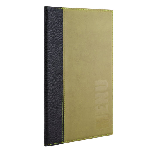 Securit Menu Set - Trendy A5 Green - 10 Menu Holders + 20 Extra Pouches - in use