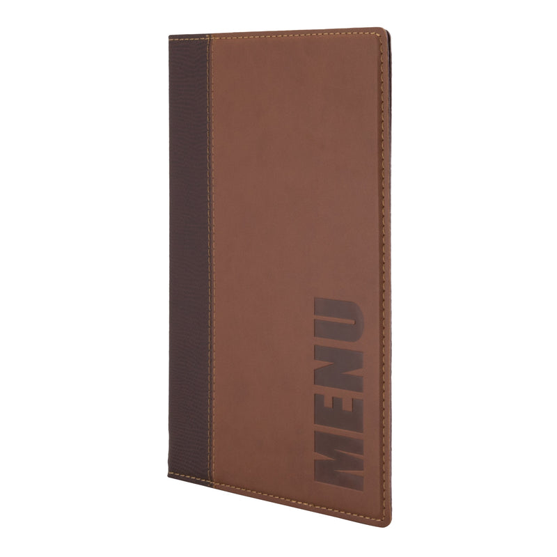 Load image into Gallery viewer, Securit Menu Set - Trendy A5 Light Brown - 10 Menu Holders + 20 Extra Pouches
